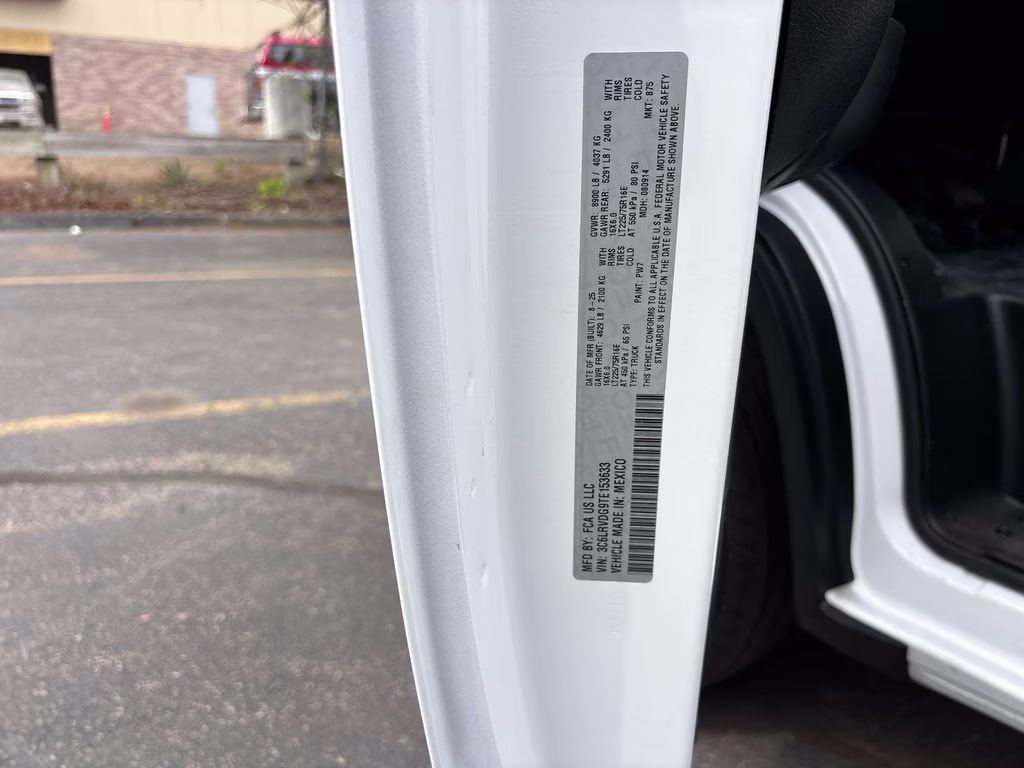2026 Bright White Clearcoat Ram ProMaster 2500 High Roof FWD Van
