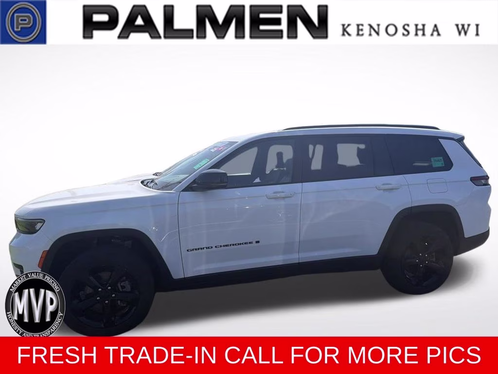 2023 Bright White Clearcoat Jeep Grand Cherokee L Altitude 4X4 SUV