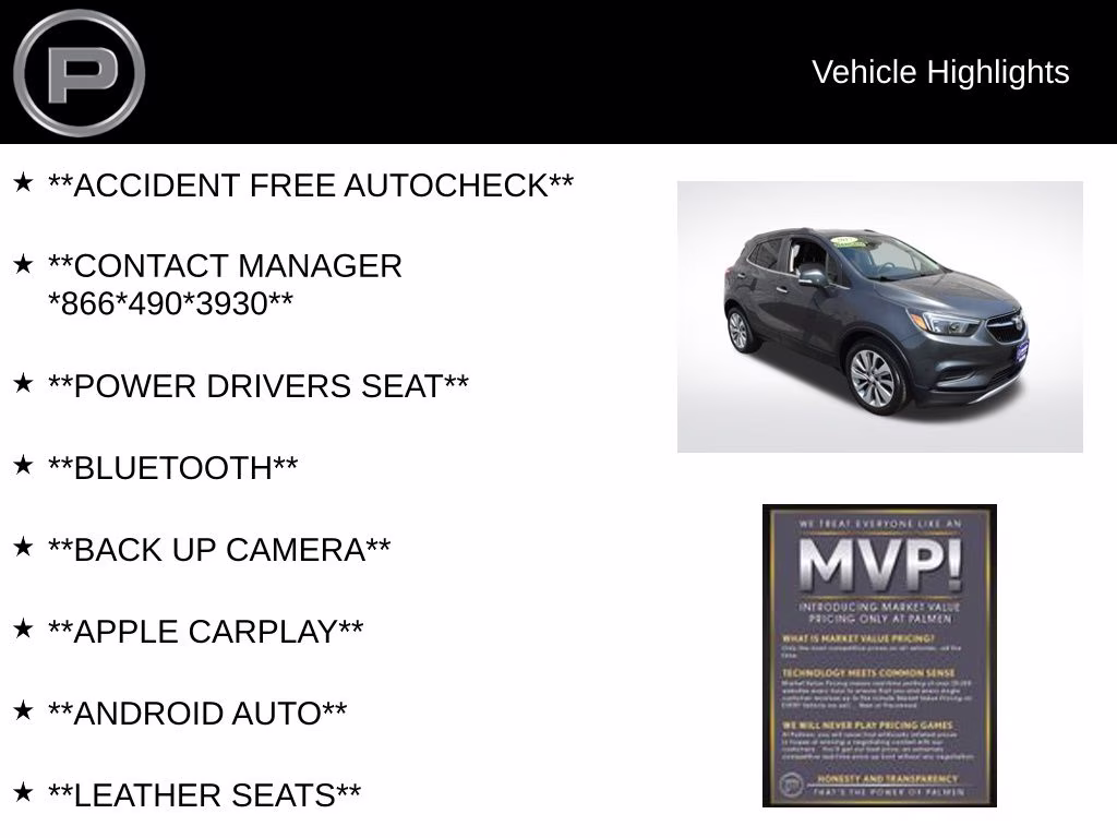 2017 Graphite Gray Metallic Buick Encore Preferred FWD SUV