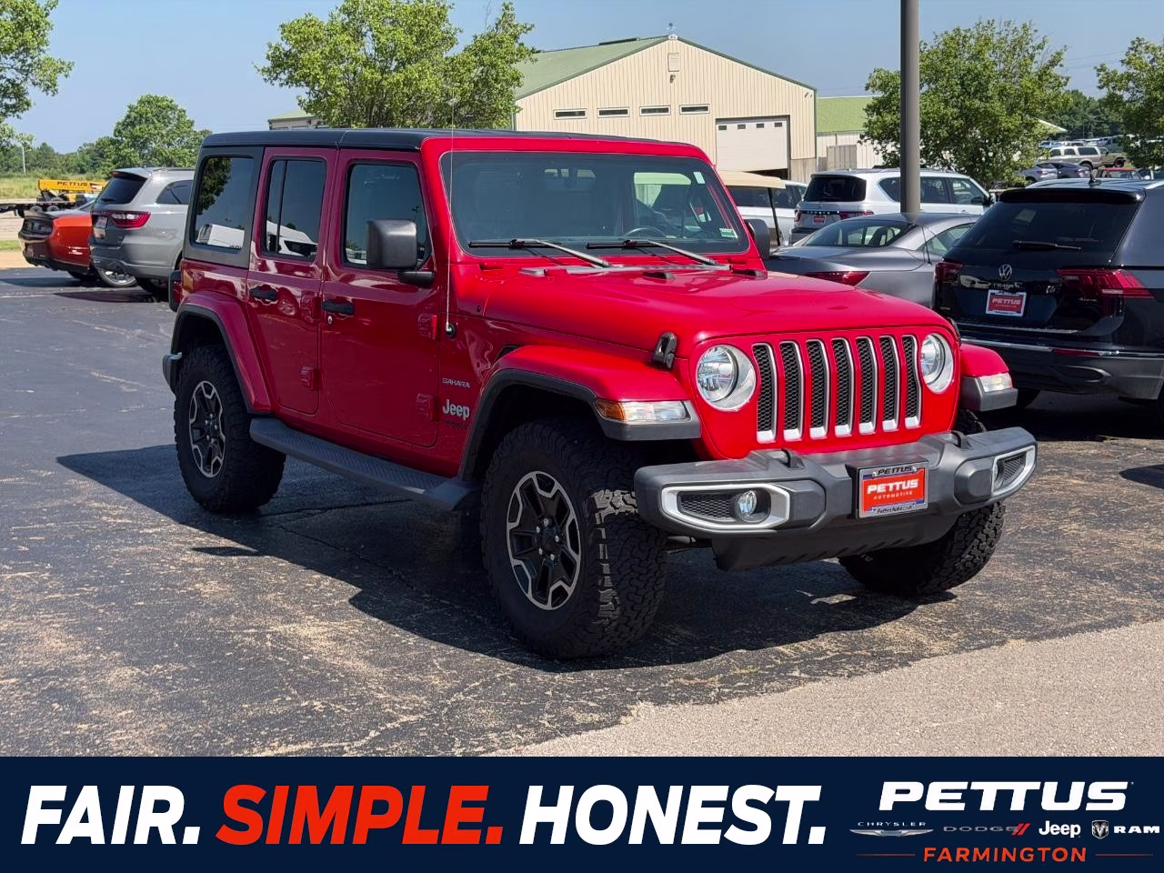 2019 Firecracker Red Clearcoat Jeep Wrangler Unlimited Sahara 4X4 SUV