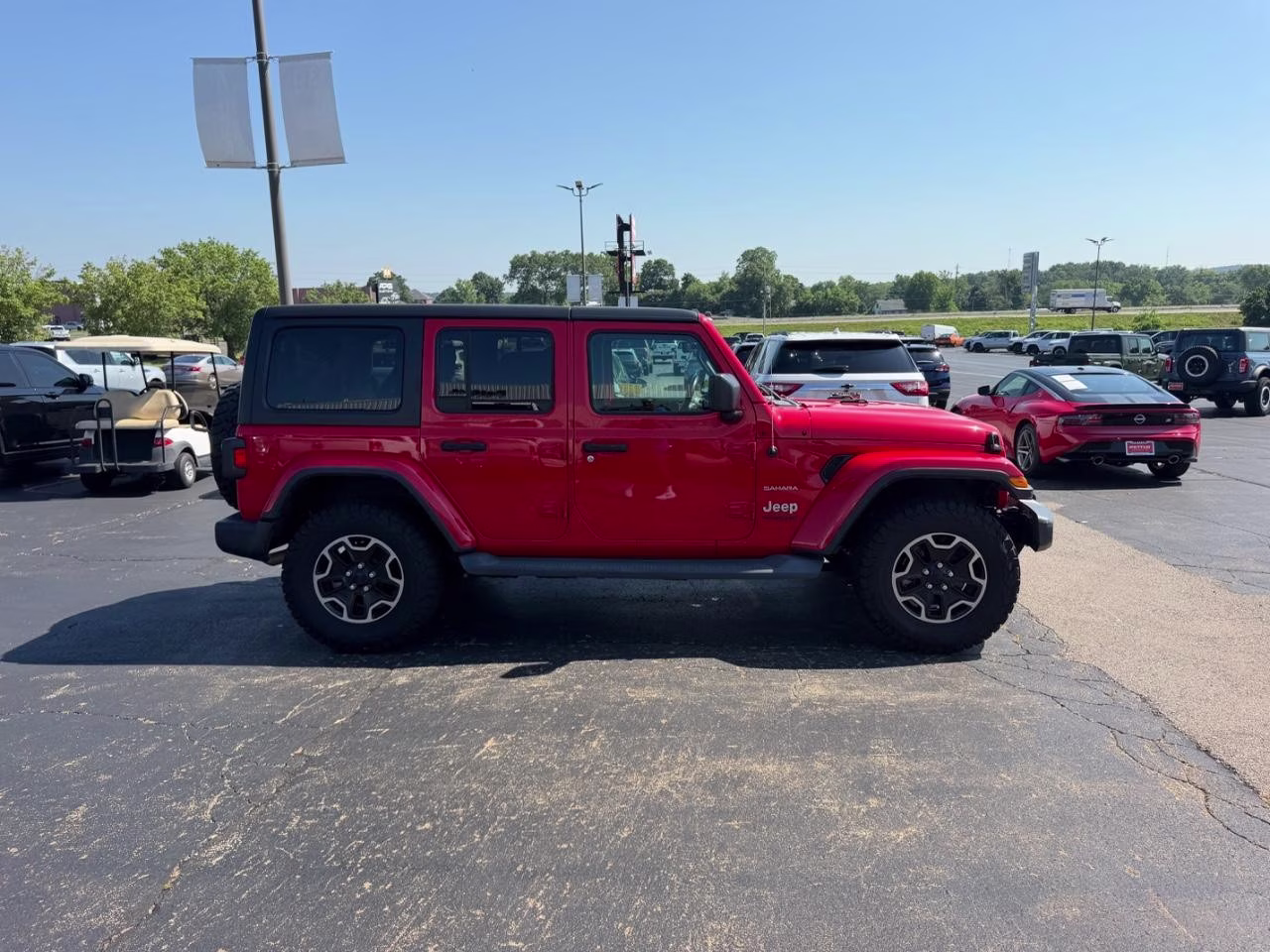 2019 Firecracker Red Clearcoat Jeep Wrangler Unlimited Sahara 4X4 SUV