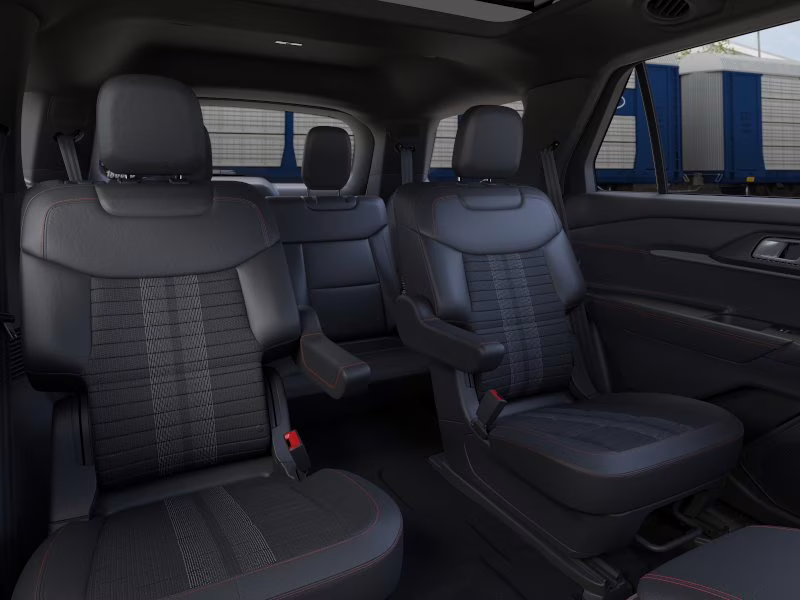 2026 Star White Metallic Tri-Coat Ford Explorer ST-Line 4X4 SUV