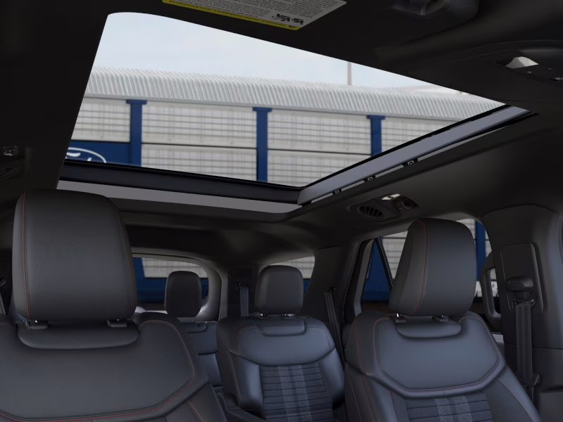2026 Star White Metallic Tri-Coat Ford Explorer ST-Line 4X4 SUV