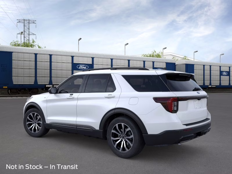 2026 Star White Metallic Tri-Coat Ford Explorer ST-Line 4X4 SUV