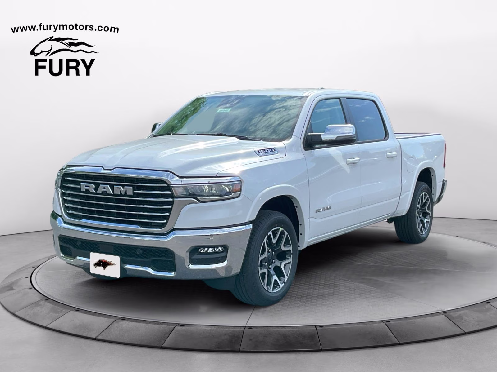 2026 Ivory White Tri-Coat Pearlcoat Ram 1500 Laramie 4X4 Truck