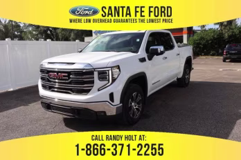 2025 Summit White GMC Sierra 1500 SLT 4X4 Truck