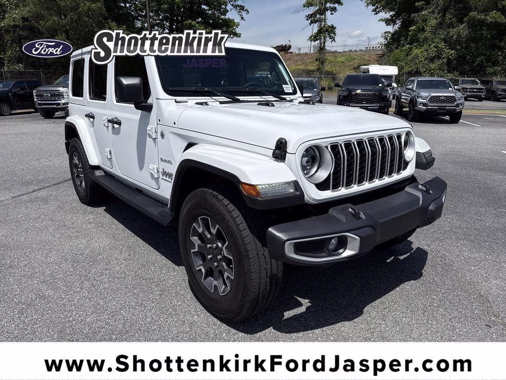 2024 Bright White Clearcoat Jeep Wrangler Sahara 4X4 SUV