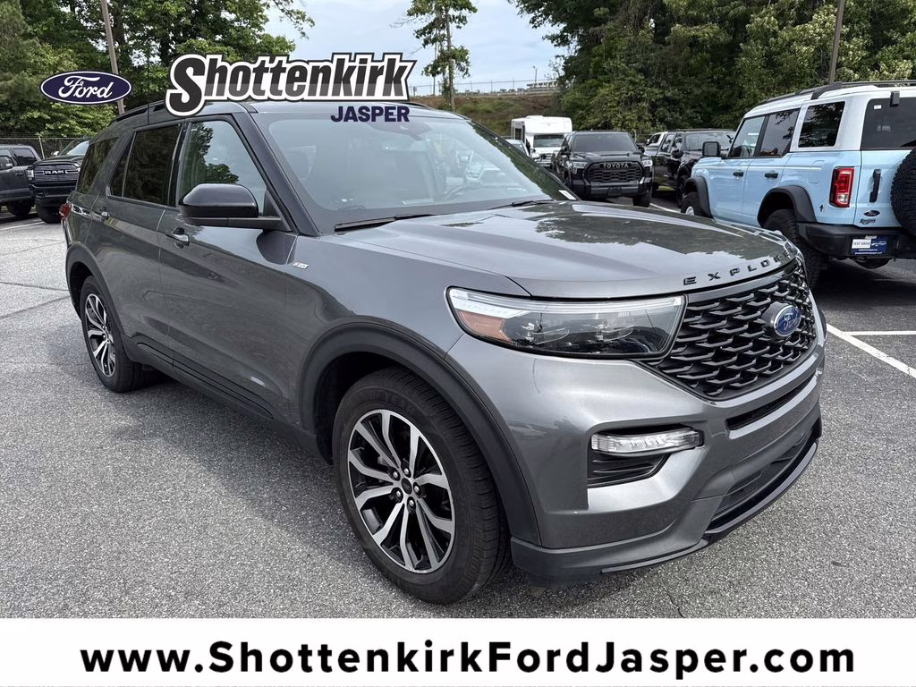 2023 Carbonized Gray Metallic Ford Explorer ST-Line RWD SUV