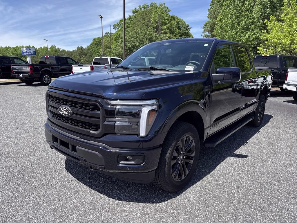 2025 Antimatter Blue Metallic Ford F-150 Lariat 4X4 Truck