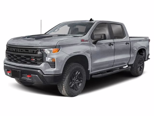 2026 Sterling Gray Metallic Chevrolet Silverado 1500 Custom Trail Boss 4X4 Truck
