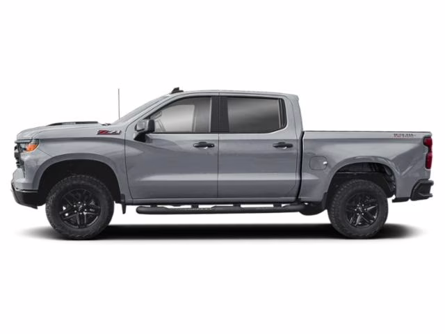 2026 Sterling Gray Metallic Chevrolet Silverado 1500 Custom Trail Boss 4X4 Truck