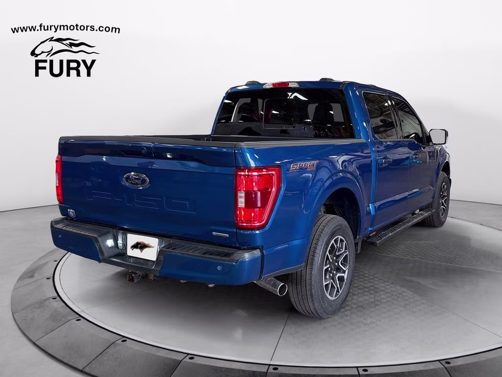 2023 Blue Metallic Ford F-150 XLT Sport w/Class IV Trailer Hitch 4X4 Truck