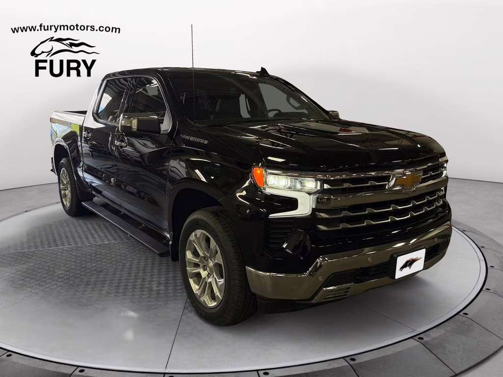 2024 Black Chevrolet Silverado 1500 LTZ 1LZ w/Heated & Ventilated Seats 4X4 Truck