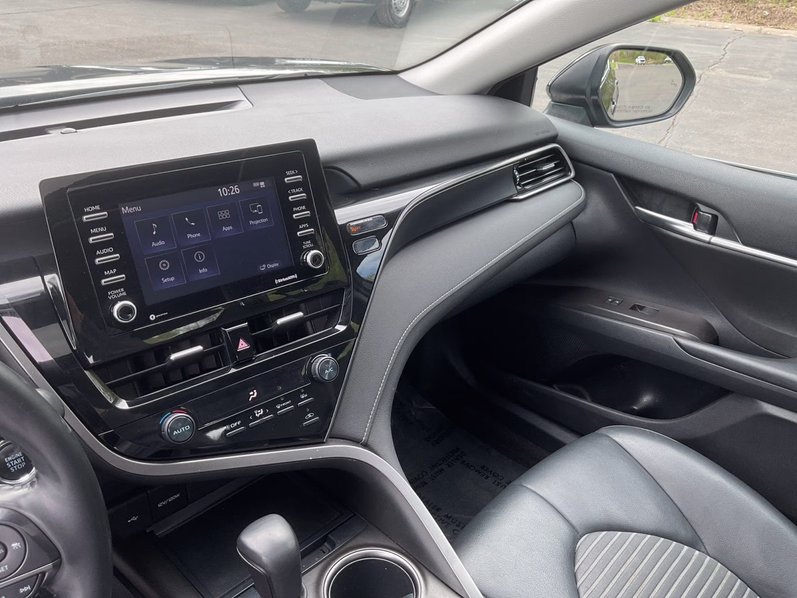 2021 Midnight Black Metallic Toyota Camry SE AWD Sedan