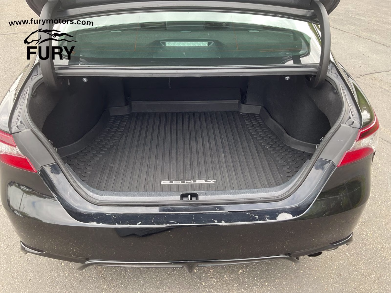 2021 Midnight Black Metallic Toyota Camry SE AWD Sedan