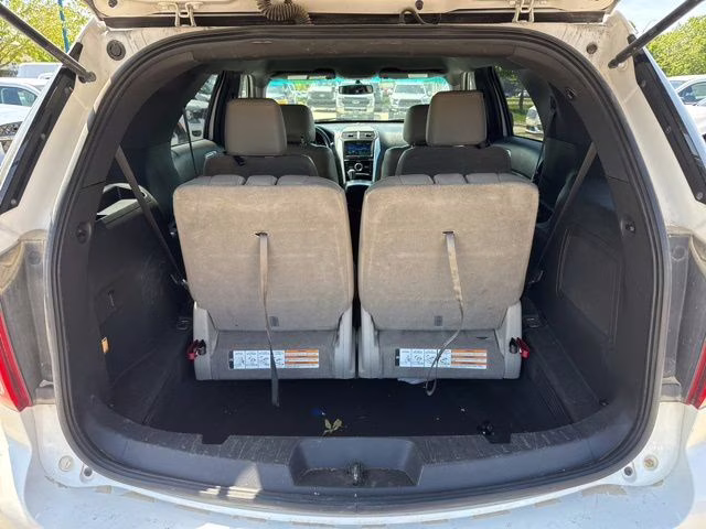 2014 White Platinum Clearcoat Metallic Ford Explorer Limited 4X4 SUV