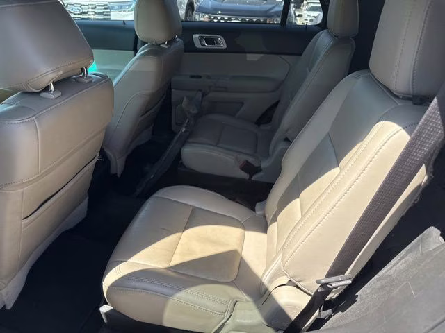 2014 White Platinum Clearcoat Metallic Ford Explorer Limited 4X4 SUV