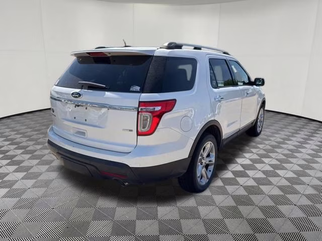 2014 White Platinum Clearcoat Metallic Ford Explorer Limited 4X4 SUV