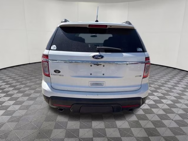 2014 White Platinum Clearcoat Metallic Ford Explorer Limited 4X4 SUV