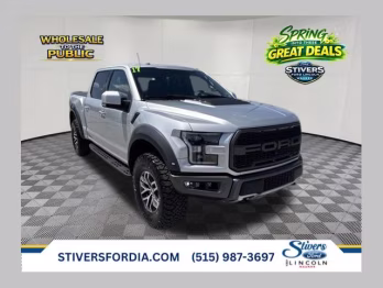 2017 Ingot Silver Ford F-150 Raptor 4X4 Truck