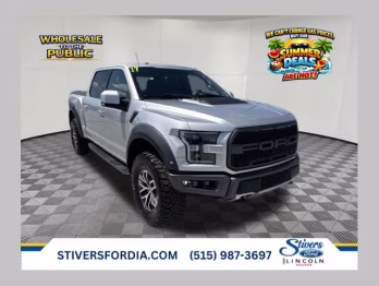 2017 Ingot Silver Ford F-150 Raptor 4X4 Truck