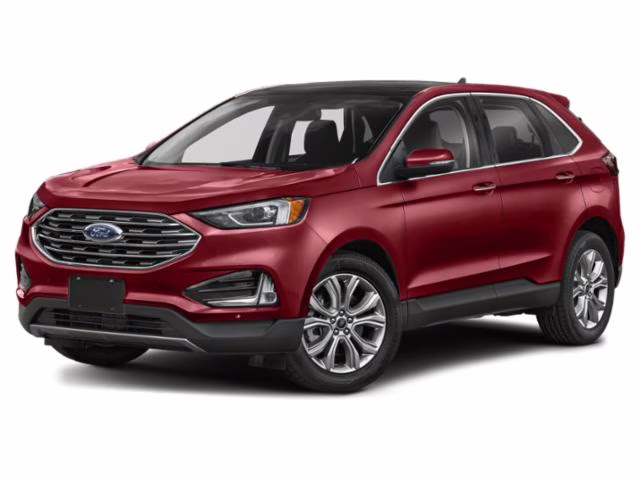 2021 Red Ford Edge Titanium AWD SUV