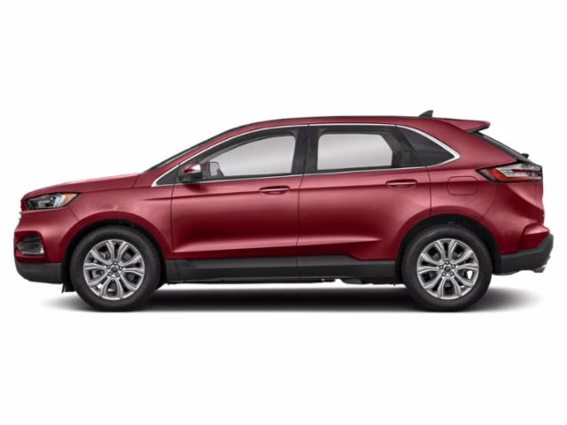 2021 Red Ford Edge Titanium AWD SUV