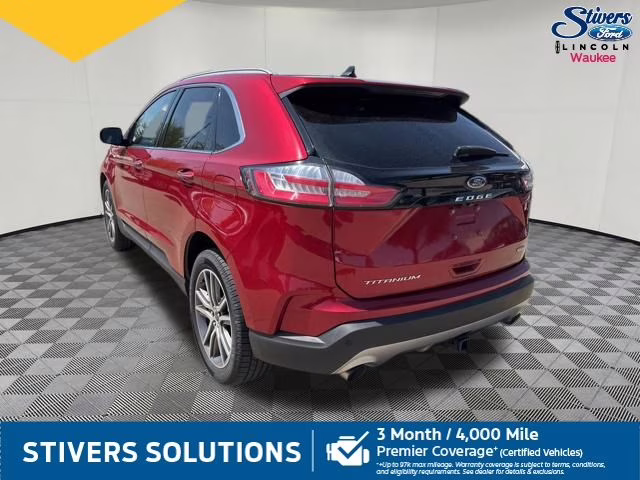2021 Red Metallic Ford Edge Titanium AWD SUV