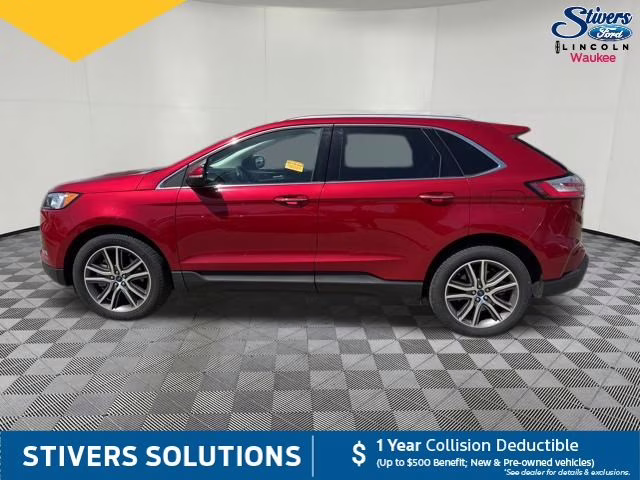 2021 Red Metallic Ford Edge Titanium AWD SUV