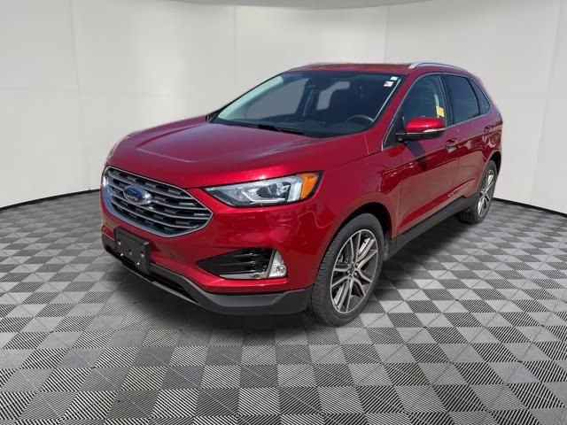 2021 Red Metallic Ford Edge Titanium AWD SUV