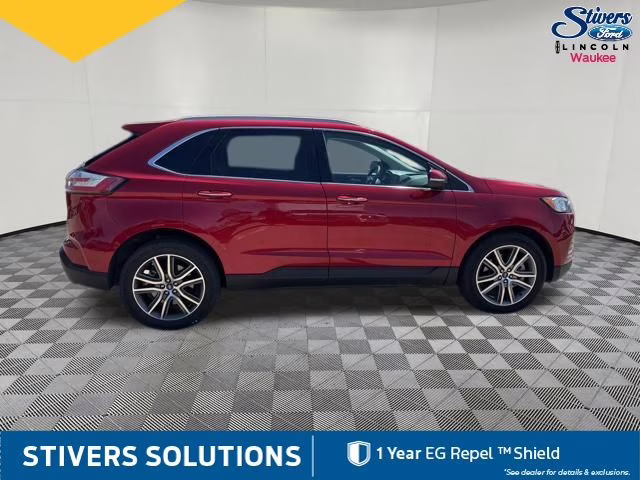 2021 Red Metallic Ford Edge Titanium AWD SUV