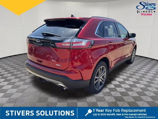 2021 Red Metallic Ford Edge Titanium AWD SUV
