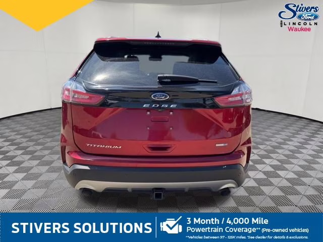 2021 Red Metallic Ford Edge Titanium AWD SUV