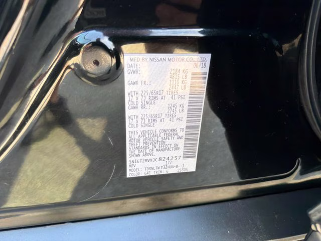 2018 Magnetic Black Nissan Rogue Hybrid SV AWD SUV