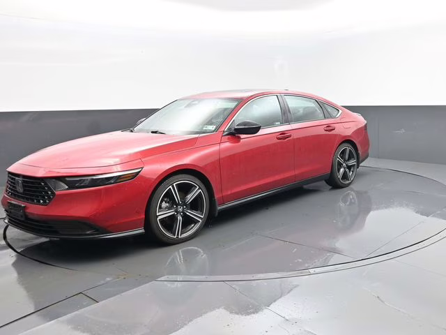 2024 Red Honda Accord Hybrid Sport FWD Sedan
