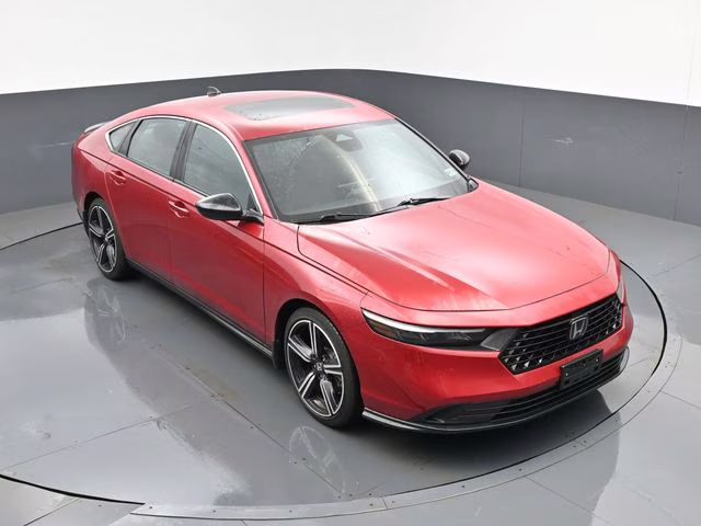 2024 Red Honda Accord Hybrid Sport FWD Sedan