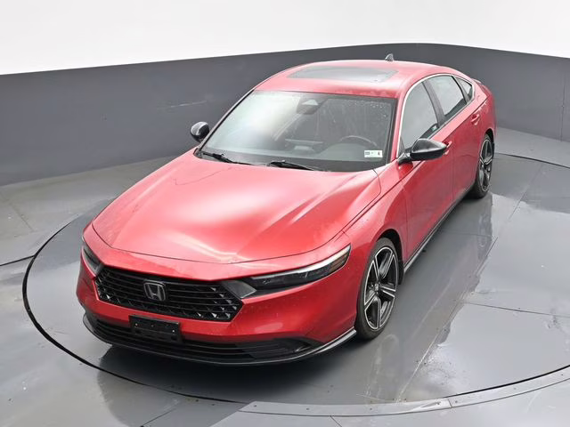 2024 Red Honda Accord Hybrid Sport FWD Sedan