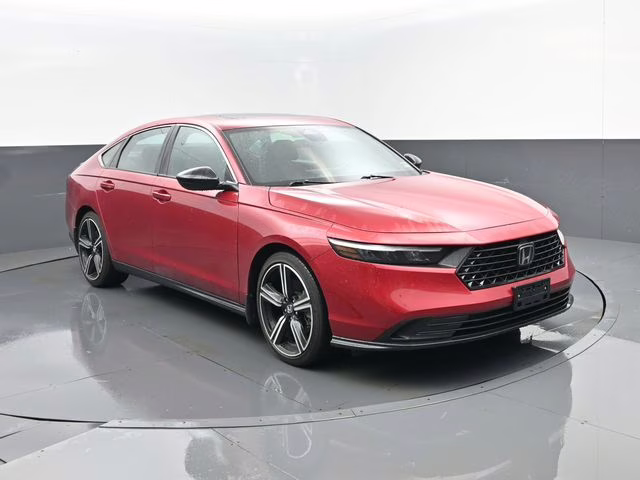 2024 Red Honda Accord Hybrid Sport FWD Sedan
