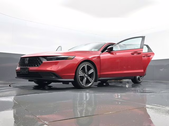 2024 Red Honda Accord Hybrid Sport FWD Sedan