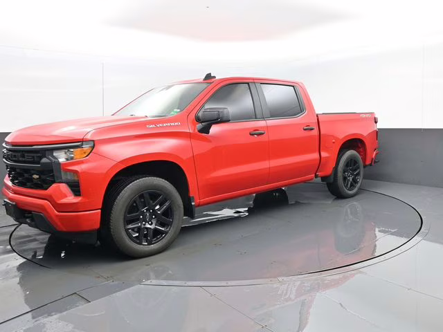 2023 Red Hot Chevrolet Silverado 1500 Custom 4X4 Truck