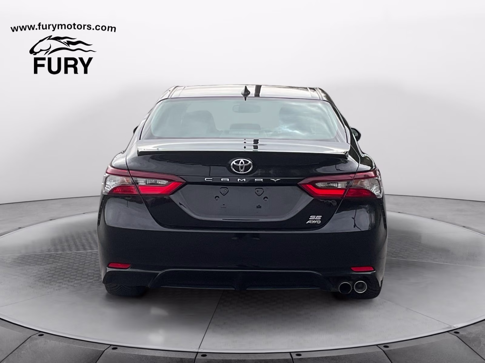 2021 Midnight Black Metallic Toyota Camry SE AWD Sedan