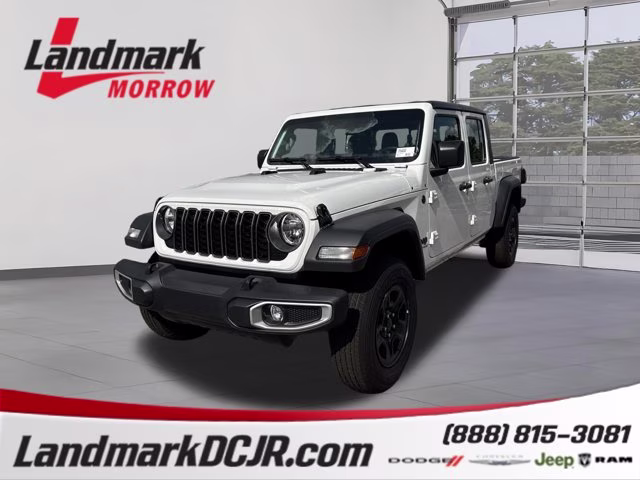 2026 Bright White Clearcoat Jeep Gladiator Sport 4X4 Truck
