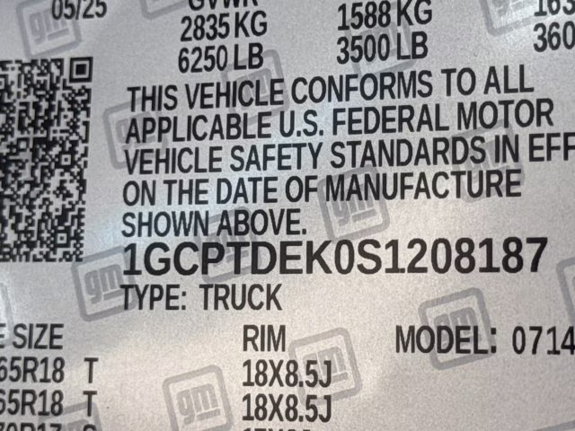 2025 Snowdrift Metallic Chevrolet Colorado 4WD Z71 4X4 Truck