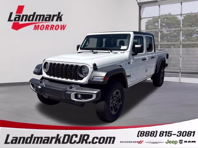 2026 Bright White Clearcoat Jeep Gladiator Sport 4X4 Truck