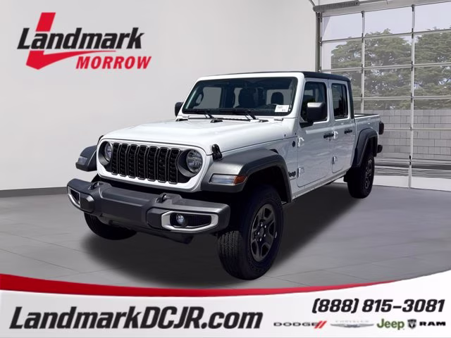 2026 Bright White Clearcoat Jeep Gladiator Sport 4X4 Truck