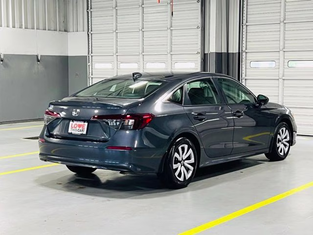 2025 Gray Metallic Honda Civic LX FWD Sedan
