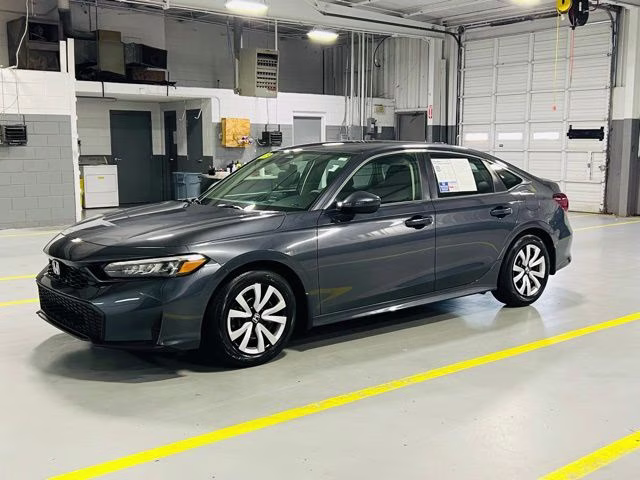 2025 Gray Metallic Honda Civic LX FWD Sedan