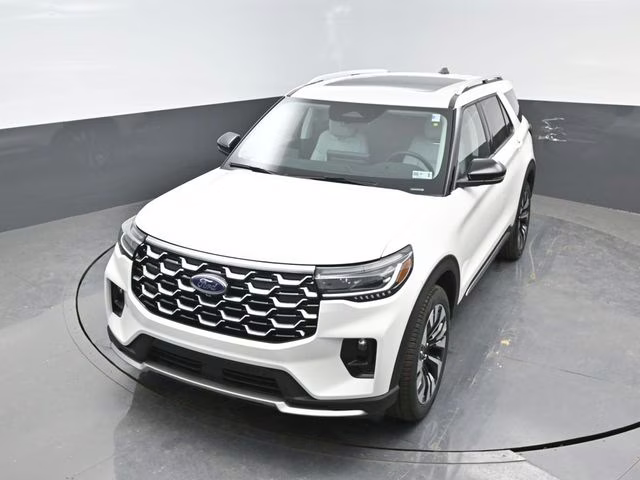 2026 White Ford Explorer Platinum 4X4 SUV