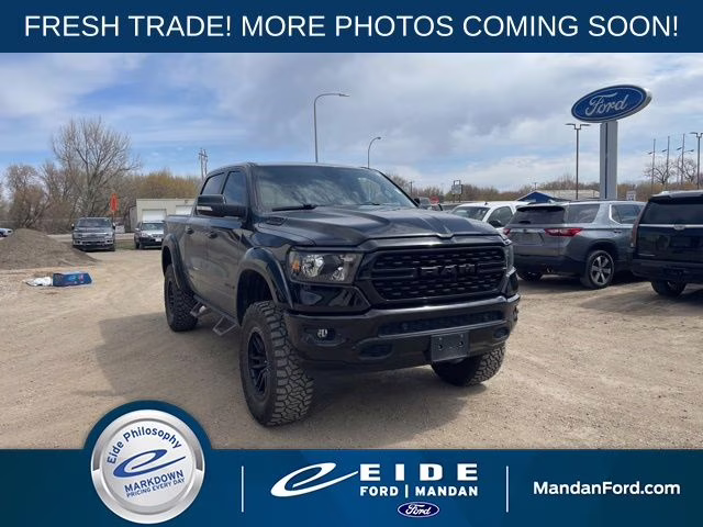 2022 Diamond Black Crystal Pearlcoat Ram 1500 Big Horn/Lone Star 4X4 Truck