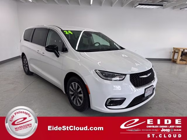 2024 Bright White Clearcoat Chrysler Pacifica Hybrid Select FWD Van